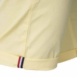 BLAGGIO Bermuda chino venili coton stretch fermeture éclair Homme JAUNE CLAIR New