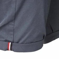 BLAGGIO Bermuda chino venili coton stretch fermeture éclair Homme GRIS FONCE