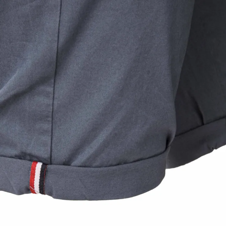 BLAGGIO Bermuda chino venili coton stretch fermeture éclair Homme GRIS FONCE