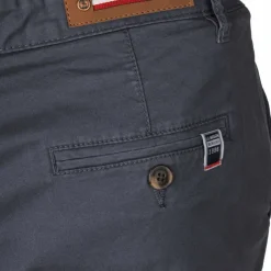 BLAGGIO Bermuda chino venili coton stretch fermeture éclair Homme GRIS FONCE