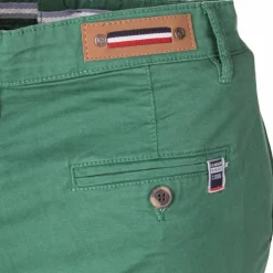 BLAGGIO Bermuda chino venili coton stretch fermeture éclair Homme VERT FONCE Clearance