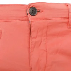 BLAGGIO Bermuda chino venili coton stretch fermeture éclair Homme ORANGE CLAIR Hot