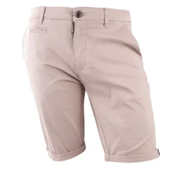 BLAGGIO Bermuda chino venili coton stretch fermeture éclair Homme BEIGE Sale