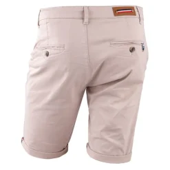 BLAGGIO Bermuda chino venili coton stretch fermeture éclair Homme BEIGE Sale