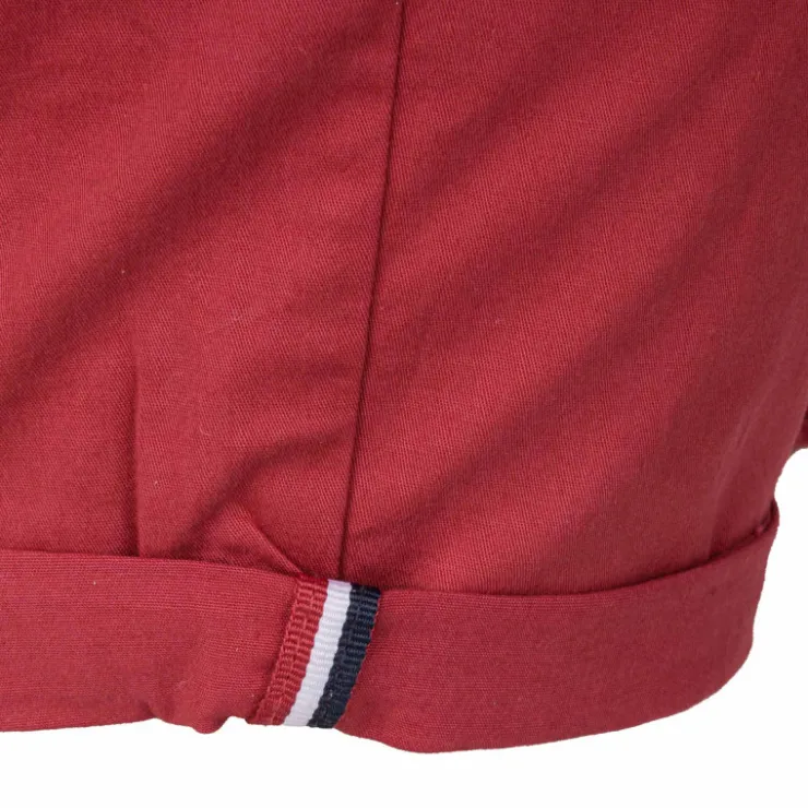 BLAGGIO Bermuda chino venili coton stretch fermeture éclair Homme ROUGE Best