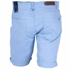BLAGGIO Bermuda coton stretch 5 poches Valley Homme BLEU CLAIR