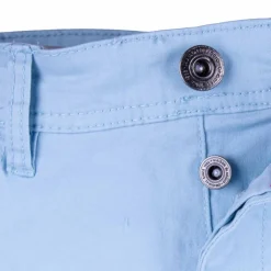 BLAGGIO Bermuda coton stretch 5 poches Valley Homme BLEU CLAIR