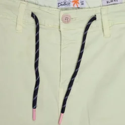 DEELUXE 74 Bermuda couleur unie avec corde avec ourlets Homme VERT CLAIR Online