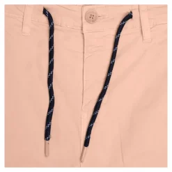 DEELUXE 74 Bermuda couleur unie avec corde avec ourlets Homme SAUMON Discount