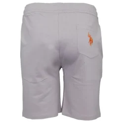 US POLO Bermuda de sport coton grand logo Homme GRIS CLAIR
