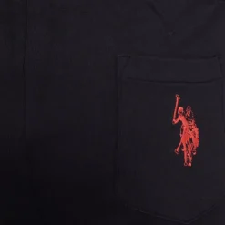 US POLO Bermuda de sport coton grand logo Homme NOIR Sale