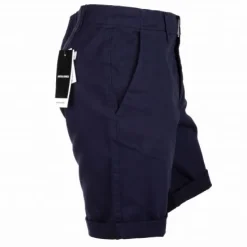 JACK & JONES Bermuda droit coton stretch Homme BLEU FONCE Clearance