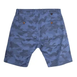 APPARTINENZA Bermuda en coton bio motif camouflage Homme BLEU Sale