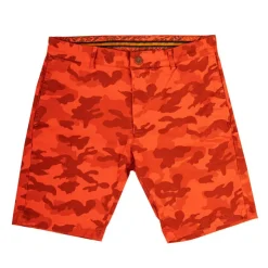 APPARTINENZA Bermuda en coton bio motif camouflage Homme ORANGE Online