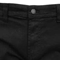 BILL TORNADE Bermuda en coton chino avec revers Homme NOIR Discount