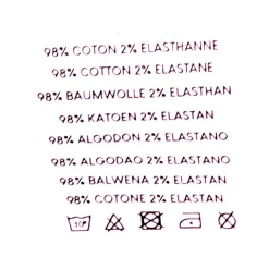 BILL TORNADE Bermuda en coton chino avec revers Homme NOIR Discount