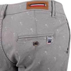 BLAGGIO Bermuda imprimé 98% coton vadim Homme GRIS New