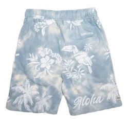 DEELUXE 74 Bermuda imprimé tropical Garçon Enfant BLEU CLAIR Outlet