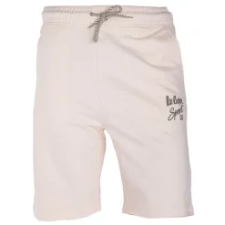 LEE COOPER Bermuda jogging logo brodé Homme BLANC ECRU Online