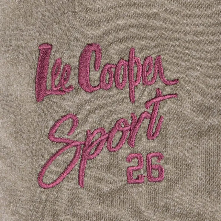 LEE COOPER Bermuda jogging logo brodé Homme KAKI Sale