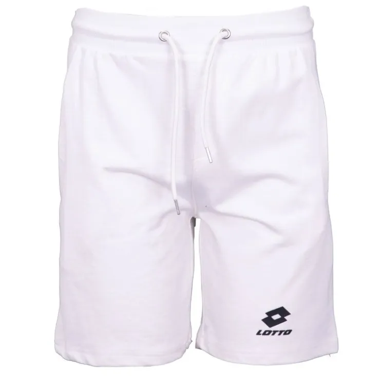 LOTTO Bermuda jogging regular logo noir Homme BLANC New