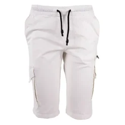 PANAME BROTHERS Bermuda taille élastique bulle cargo Homme BLANC Outlet