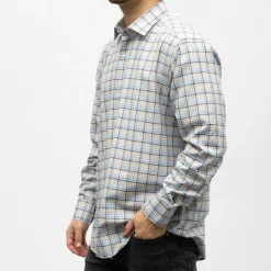 BILL TORNADE Bill00 chemise coton poly marine - carreaux Homme BLEU