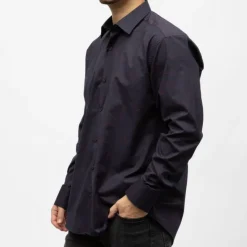 BILL TORNADE Bill00 chemise coton poly bleu marine motif rouge Homme BLEU FONCE Best