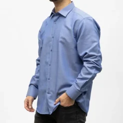 BILL TORNADE Bill00 chemise coton poly azur - milleraies Homme BLEU Hot