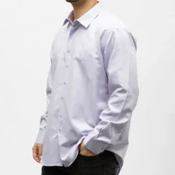 BILL TORNADE Bill00 chemise coton poly bleu ciel - losange Homme VIOLET CLAIR Online