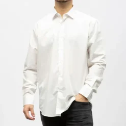 BILL TORNADE Bill00 chemise coton poly - uni Homme BLANC