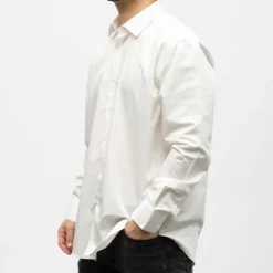 BILL TORNADE Bill00 chemise coton poly - uni Homme BLANC