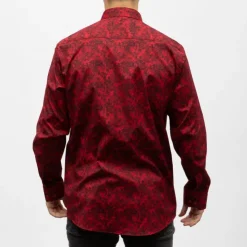 BILL TORNADE Bill00 chemise coton poly profond - grunge Homme ROUGE Outlet