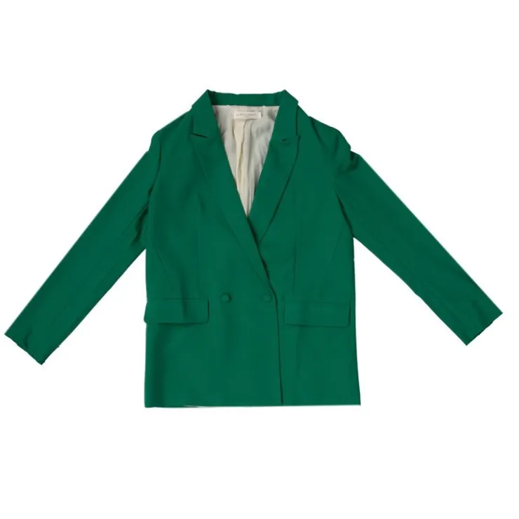 LA PETITE ETOILE Blazer de tailleur Virgy col à revers Femme VERT Outlet