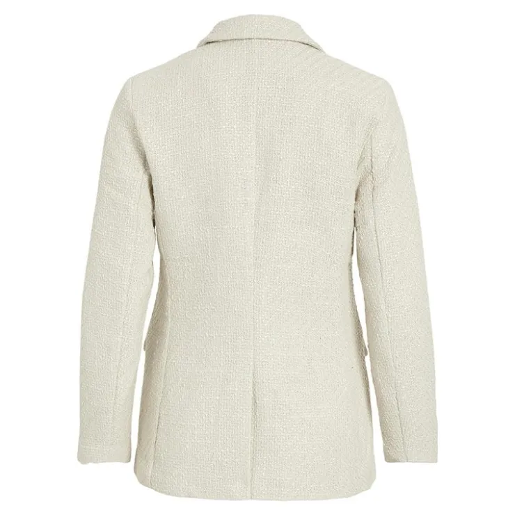 VILA Blazer Emmi boucle birch Femme BLANC ECRU Online