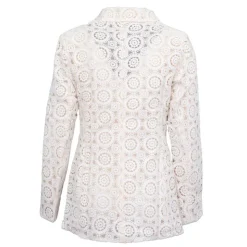 LA PETITE ETOILE Blazer ivoire brodé Valy Femme BLANC ECRU New