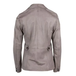 OAKWOOD Blazer veste Yucca smoke en cuir Femme GRIS CLAIR Hot