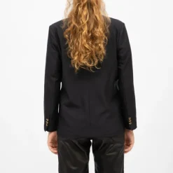 LA PETITE ETOILE Blazer vida boutons motif écaille de tortue Femme BLEU FONCE Outlet