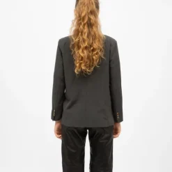 LA PETITE ETOILE Blazer vida boutons motif écaille de tortue Femme GRIS FONCE Online