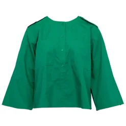 ANTIK BATIK Blouse à boutons manches 3/4 ketty col rond Femme VERT Outlet
