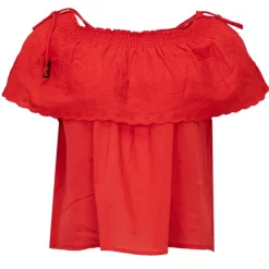 ANTIK BATIK Blouse à bretelles felicia avec volant Femme ROUGE Best