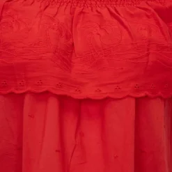 ANTIK BATIK Blouse à bretelles felicia avec volant Femme ROUGE Best