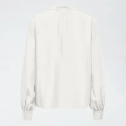JDY Blouse celeste col rond décolleté v poignets boutonnés Femme BLANC Discount