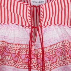 ANTIK BATIK Blouse crop amelie manches 3/4 à motif graphique Femme ROSE Sale