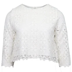 LA PETITE ETOILE Blouse fuchsia à dentelle Bleya Femme BLANC Best