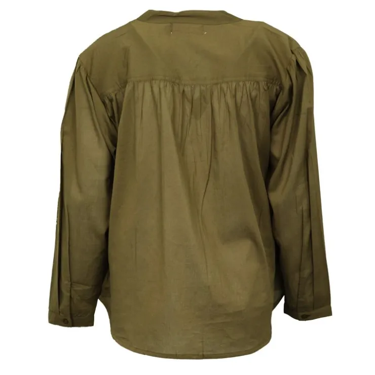 LA PETITE ETOILE Blouse Bolia en coton Femme KAKI New