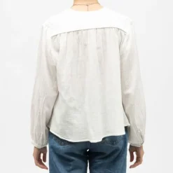 LA PETITE ETOILE Blouse légère blanche berlia col V Femme BLANC ECRU Online