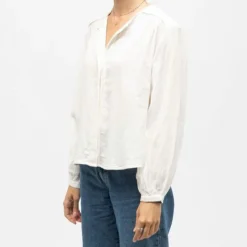 LA PETITE ETOILE Blouse légère blanche berlia col V Femme BLANC ECRU Online