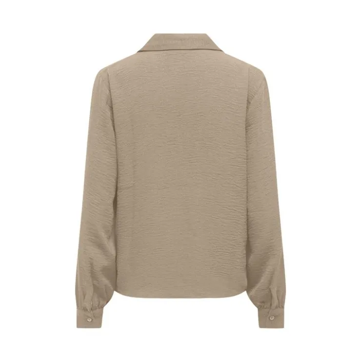 JDY Blouse légère Divya col V à revers Femme BEIGE Sale