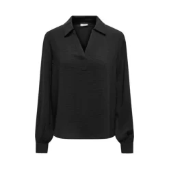 JDY Blouse légère Divya col V à revers Femme NOIR Clearance